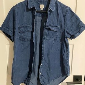 A new day denim short sleeve shirt szM